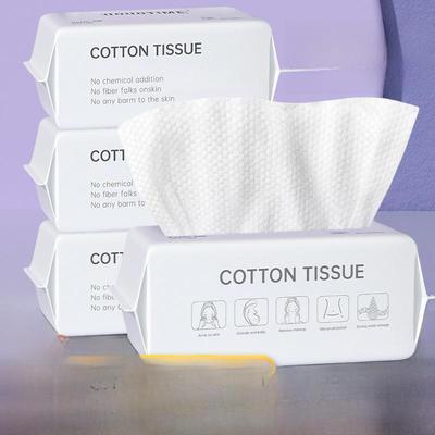 Removable Pure Cotton Face Wash Towel: Thick Pearl Pattern, Dual-Use for Wet/Dry, Soft Makeup Remover