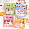 Kawai Stationery Gifts Cute Animal Stickers Student Creative Combination Message Sticky Notes Can Be Pasted N Times Memo Pad