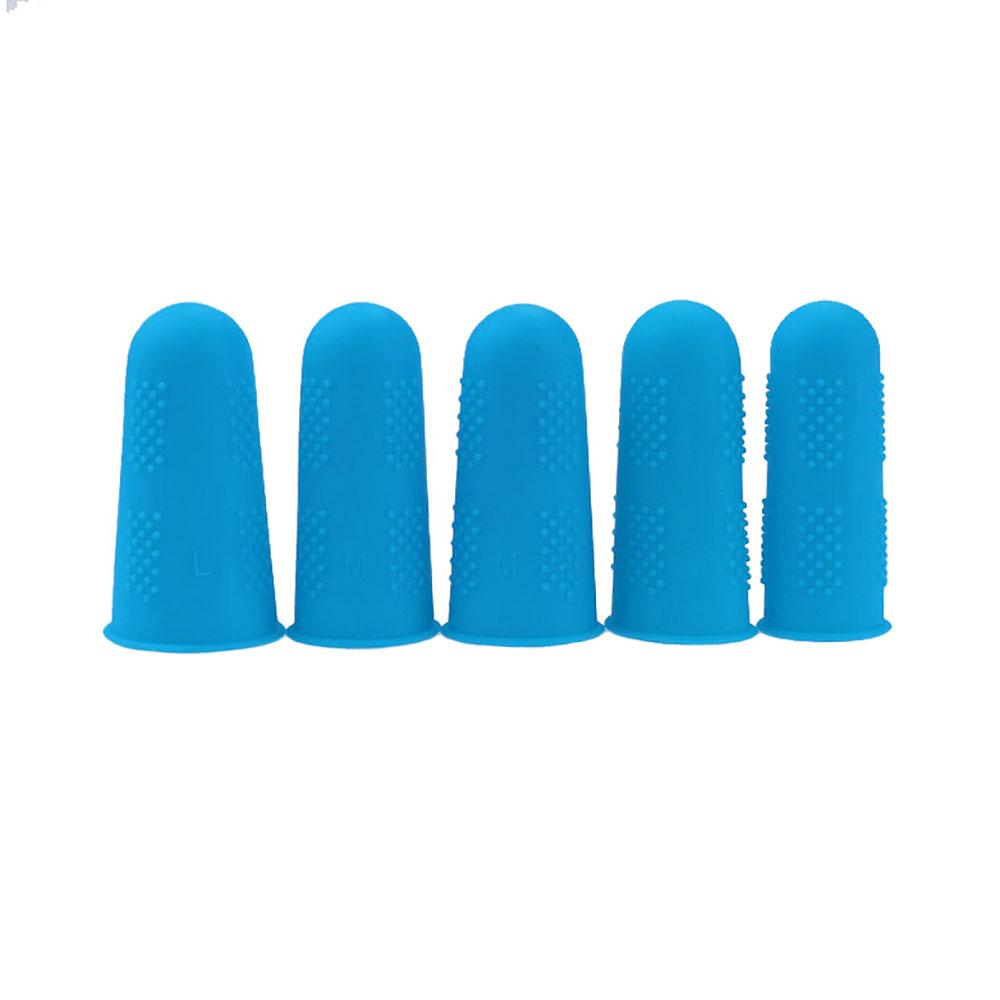 Silicone world 5PCS Silicone Finger Protector Sleeve Cover Anti-cut Heat Resistant Anti-slip Fingers Cover For Kitchen Tools
