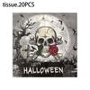 20ks/Pac 33*33cm 2vrstvý jednorázový párty ubrousek halloweenský vzor
