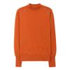 Women's Pure Wool Sweater with Half-High Collar & Lantern Sleeves - Warm, Fashionable Knitwear Pullover