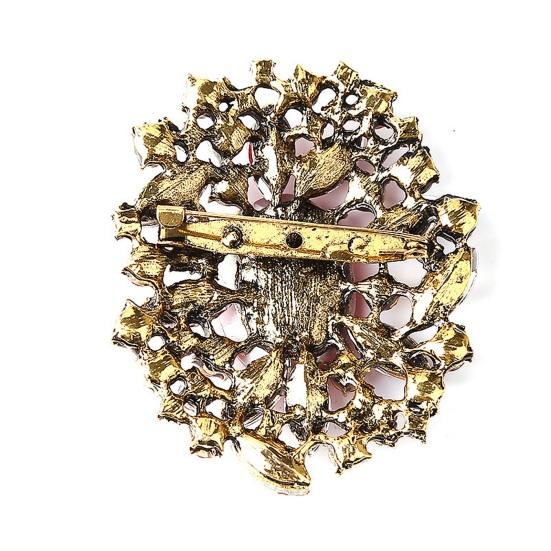 Workmanship Trendy Novelty Personality Faux Crystal Women Accessories Supplies Brooch