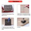 35Mm Woodworking Punching Aid with Hinge Positioner and Limit Frame for Fast and Precise Drilling Installation for Cabinet Doors