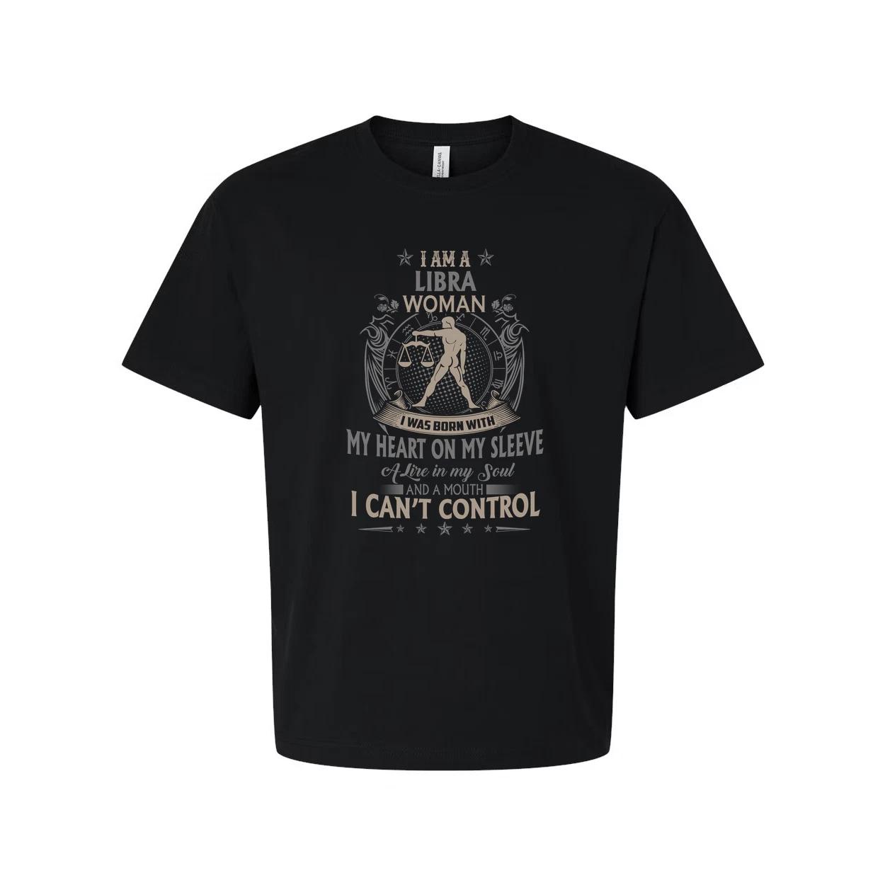 

Libra Zodiac Unisex T Shirt With Intricate Graphic Emblem And Inspirational Quot 2XL