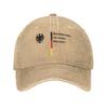 Washed Baseball Cap Vintage German-Federal Institute for Delicious Beers Spring Trucker Hat For Couple Women Sun Baseball Caps