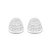 Luxenter Earring In Metal Alloy and Ruby Zirconia Finished In 18-carat Rose Gold - Kailial