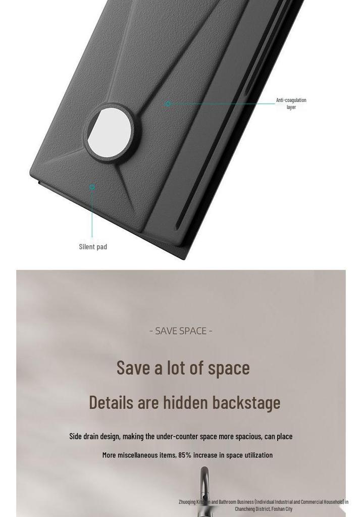 Lavello da Cucina a Vasca Singola Grande da 6MM con Display Digitale, Doccetta Integrata e Design Embossato a Nido d'Ape Nano in Acciaio Inossidabile 304