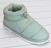 Women's Winter Warm Plush High-Top Cotton Slippers with Heel and Thickened Sole for Postpartum and Indoor Use