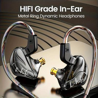 HiFi Sounds Type C 3.5mm Wired Earphones In Ear Monitor Earbuds Noise Reduction Headphones Gamer Headsets for Samsung OPPO VIVO Xiaomi Huawei
