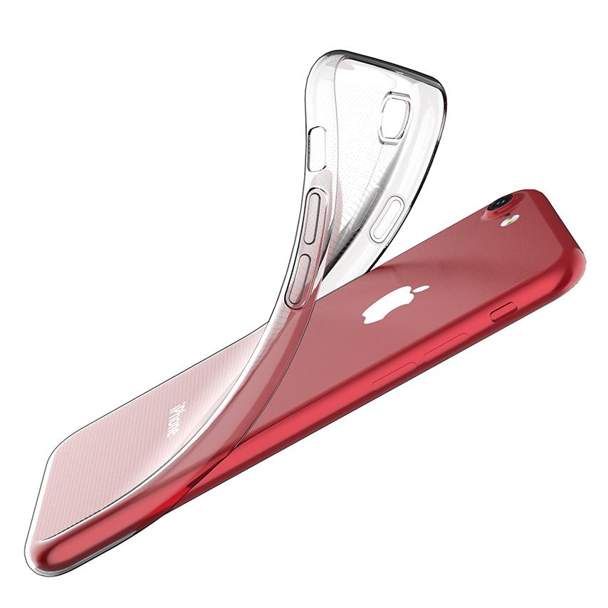 

For iPhone 8/7/SE (2020)/SE (2022) Anti-Dust Cell Phone Case Ultra Slim HD Clear Shockproof Flexible TPU Cover A