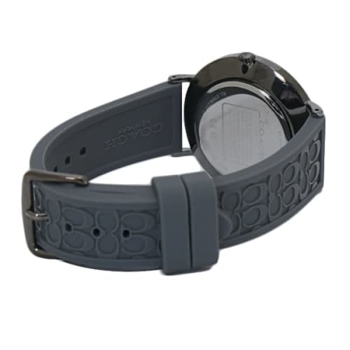 Coach Charles Men's Watch, 41mm, Gray Dial, Silicone Rubber Strap, Signature C, 14602635