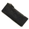 Rigral Pencil Genuine Black Case, Leather, Zippered, Lightweight, Slim,