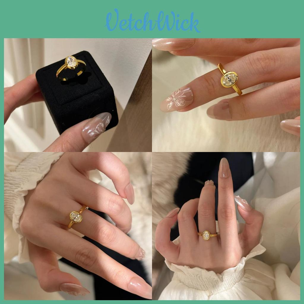 Eleganter Ring im französischen Stil mit Moissanitstein für Damen mit einzigartigem, verstellbarem Design