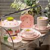 Strawberry Ceramic Dinnerware & Casserole Set