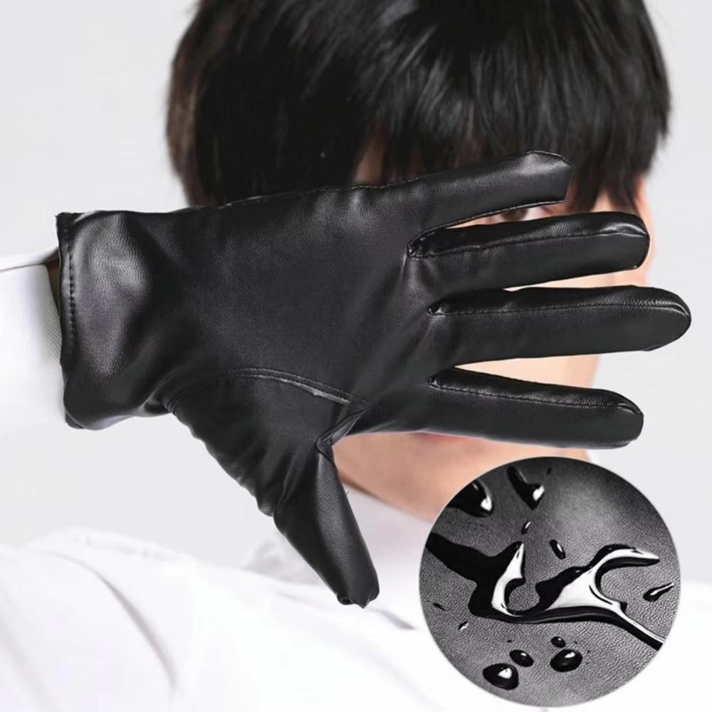 Non-Slip Touch Screen Gloves Warm Skiing Gloves High Quality Leather Gloves  Outdoor Winter