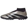 New Predator League Laceless Turf Platinum Metallic Aurora Black Turbo IF6384