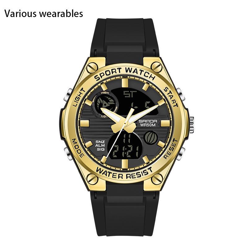 New Harajuku Style Skull Waterproof Men's Electronic Multi-Function Electronic Watch Outdoor Sports Men's Watch