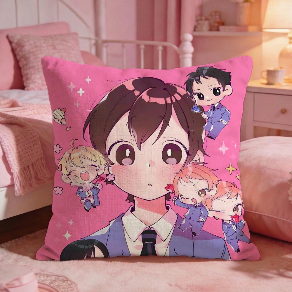 Ouran High SSchool Host Clubs Cushion Cover Premium Comfort Reversible Pillow CoveTwo In One Design For Any Room  Car Interior