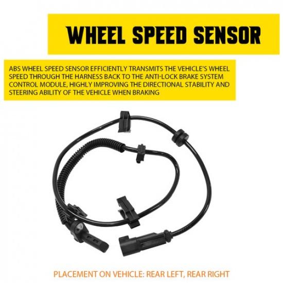 

Rear ABS Wheel Speed Sensor Left Right for 09-17 Chevy Traverse Buick Enclave EV