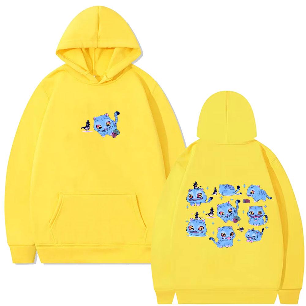 

K-pop Толстовка с графикой охотников на демонов, Смешная толстовка с капюшоном с принтом дерпи-тигра, Мужские и женские модные толстовки 3XL