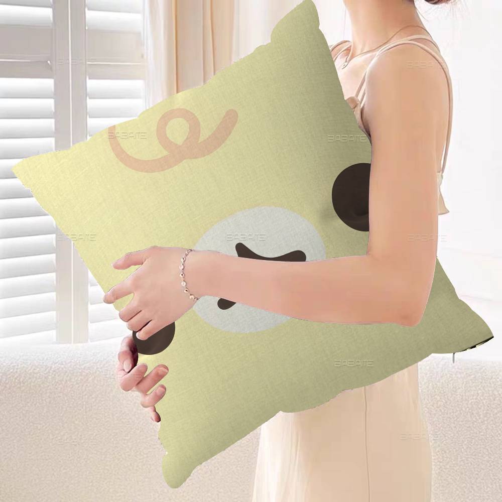 Kawaii Cartoon Mamegoma CUTE Pillow Anime Pillow Sofa Bed Head Pillow Cover Cushion Cover 45x45 cm Fashion
