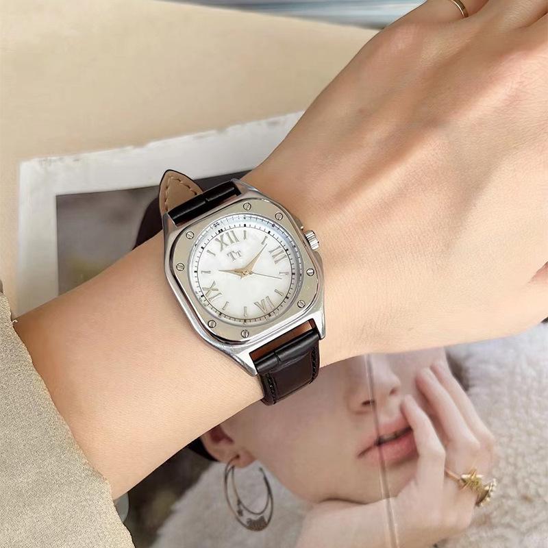 Tianta Square Belt Watch Women'S Niche Light Luxury Simple Roman Character Watch Fashion Casual Quartz Women'S Watch