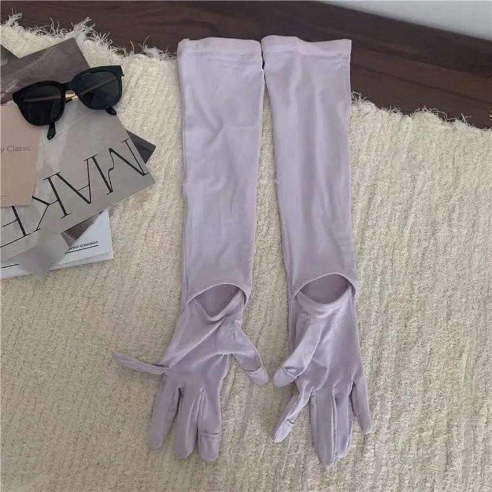 Dopamine Women's Long Gloves UV Protection Arm Protector Sleeves Gifts Sunscreen Gloves