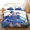 Comforter Anime Welcome To Demon School! Iruma-Kun Bedding Set Print With Bed Single Double Queen Super King Size