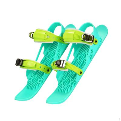 Mini-Ski-Schlittschuhe, Tragbare Schlitten-Ski, Verstellbare Bindungen, Outdoor-Spaß für Kinder und Erwachsene 3647
