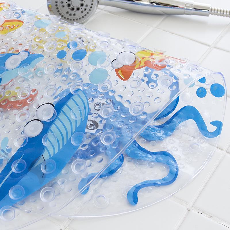 Cartoon Non-slip Children's Bathroom Shower Mat, 69x39 Cm