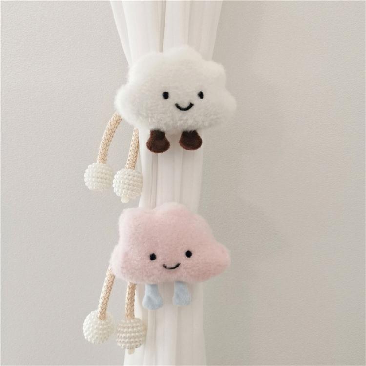 Alzapaños para Cortinas Soportes para Cortinas Nubes de Felpa Pinzas para Cortinas Decoración de Navidad