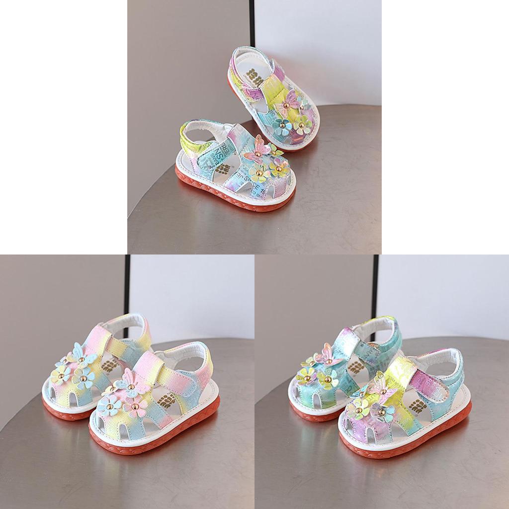 Prinzessinnen-Sandalen für Mädchen mit Klettverschluss für Frühling und Sommer