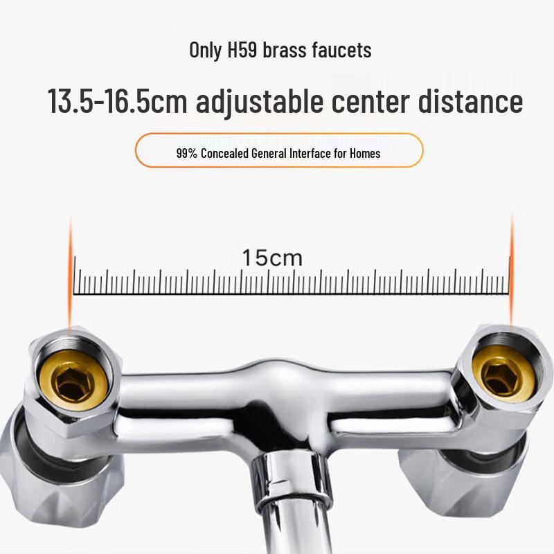 TLXT In-Wall Dual Handle Hot & Cold Faucet
