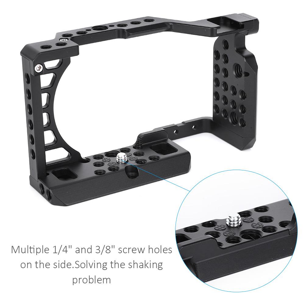 High Quality Aluminium Alloy Camera Video Cage Accessory Movie Making Stabilizer for Sony A6000 A6100 A6300 A6400 A6500