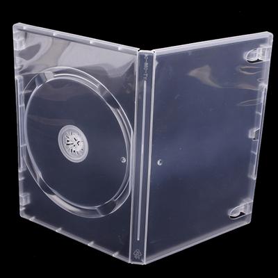 Caixa de cd vazia pp plástico leitoso transparente caixa de cd capacidade 1 discos