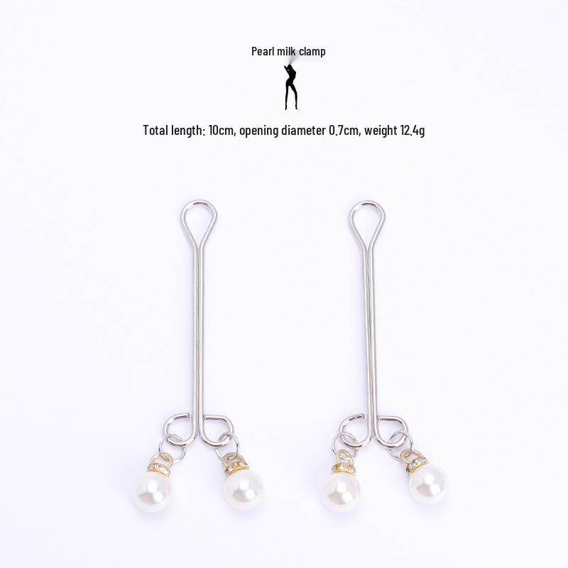 Women's Wearable Erotic Double Peaks SM Nipple and Vaginal Clamps