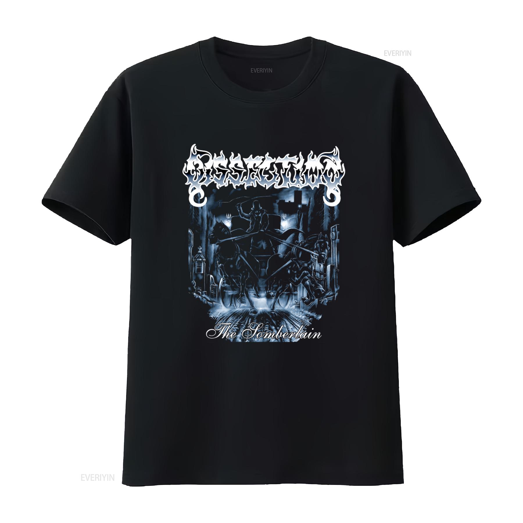 

Dissection The Somberlain 1993 Album Cover Gothic Dark Art T Shirt for vintage Washed graphic Unisex Breathable Casual 4XL
