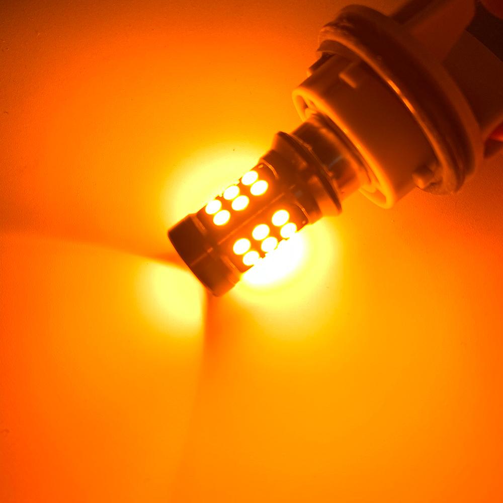 2pcs S25 1156 P21W BA15S LED 1157 BAY15D BAU15S PY21W T20 LED 7440 7443 W21W 3157 3057 P27/7W Led Bulbs for Turn Signal Light Bulbs 7