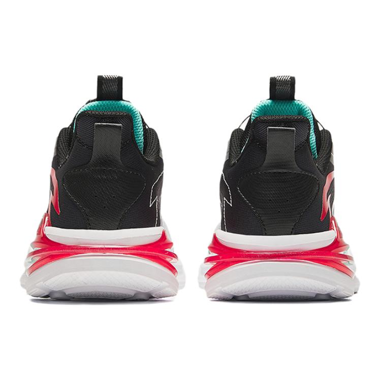 Anta Comfortable Breathable Non-Slip Shock Absorbing Low-Top Kids Running Shoes Kids sneaker Silver Black 312435504-2