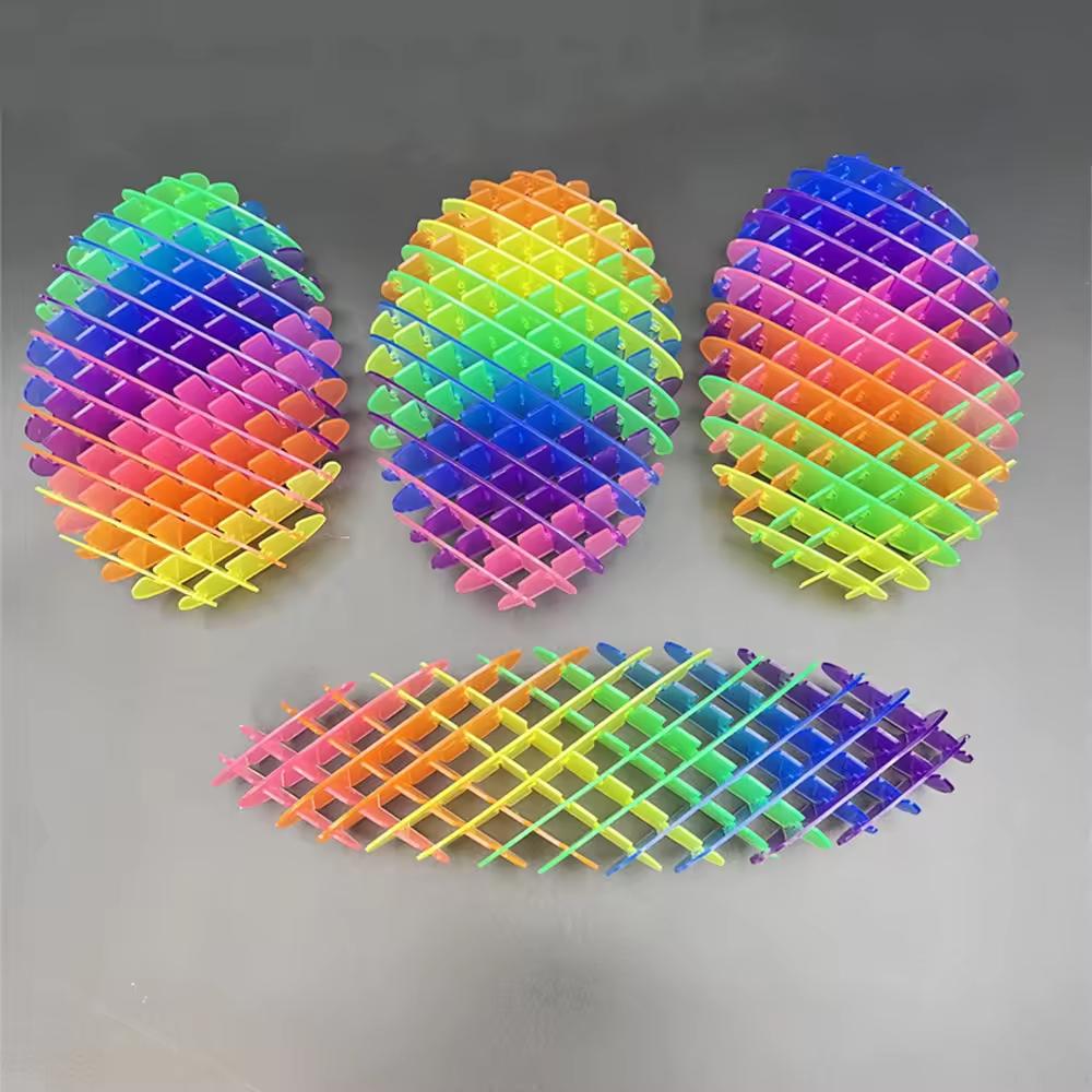 Kids Sensory Pop Worm Fidget Toys Stretchy Pocket Stress Relief Rainbow Plastic Elastic Worms for Boys Girls