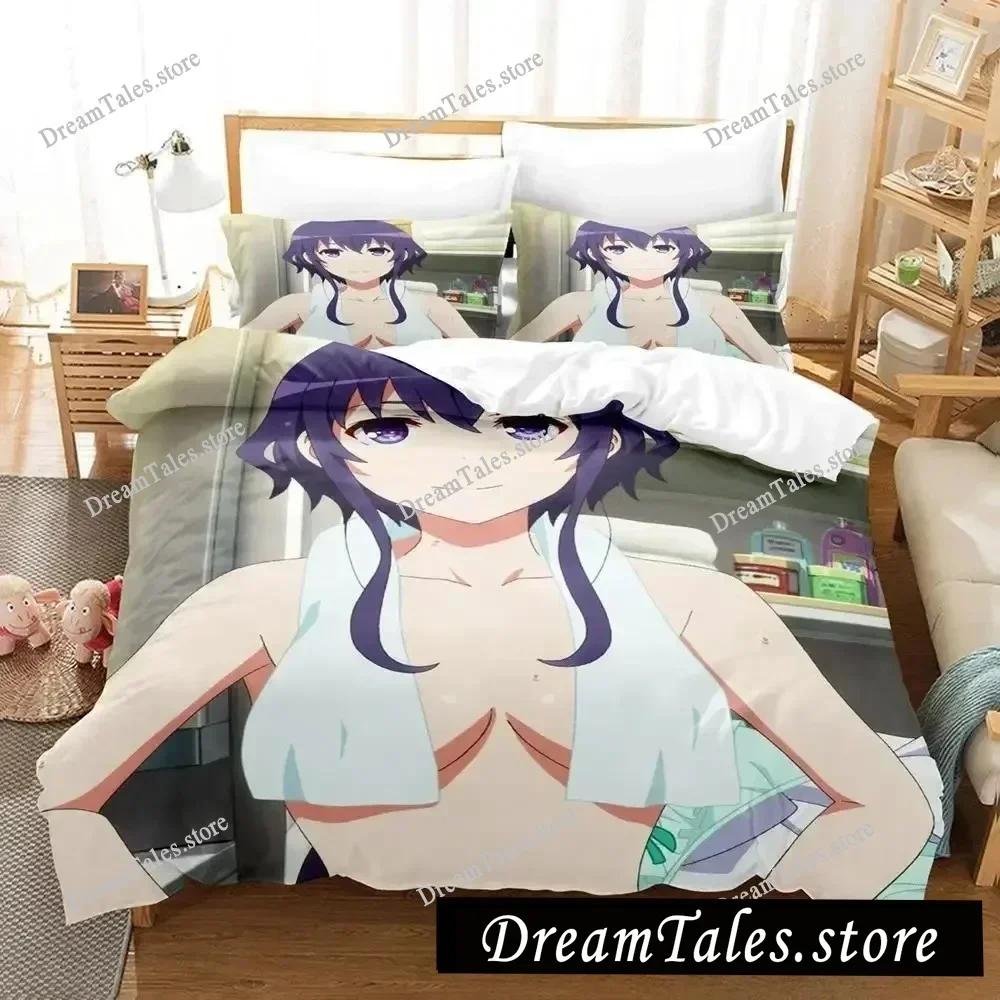 Bikini Saekano How To Raise A Boring Girlfriend Bedding Set Cartoon Anime Three-piece Set Adult Kid Bedroom Duvet Cover Sets741