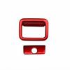 For Toyota Camry 2018- ABS Red Car Co-pilot Storage Box Handle Trim Cover 2P