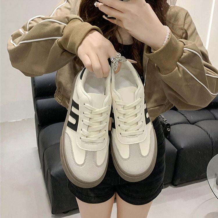 Versatile German training shoes women's shoes 2025 new spring and summer platform white shoes retro Forrest Gump shoes casual sports board shoes