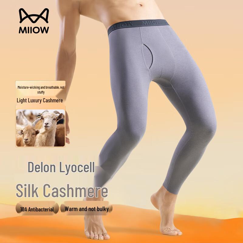 

Mao Ren Мужские термобрюки премиум-класса из кашемира и шелка XL (110-130 lbs)