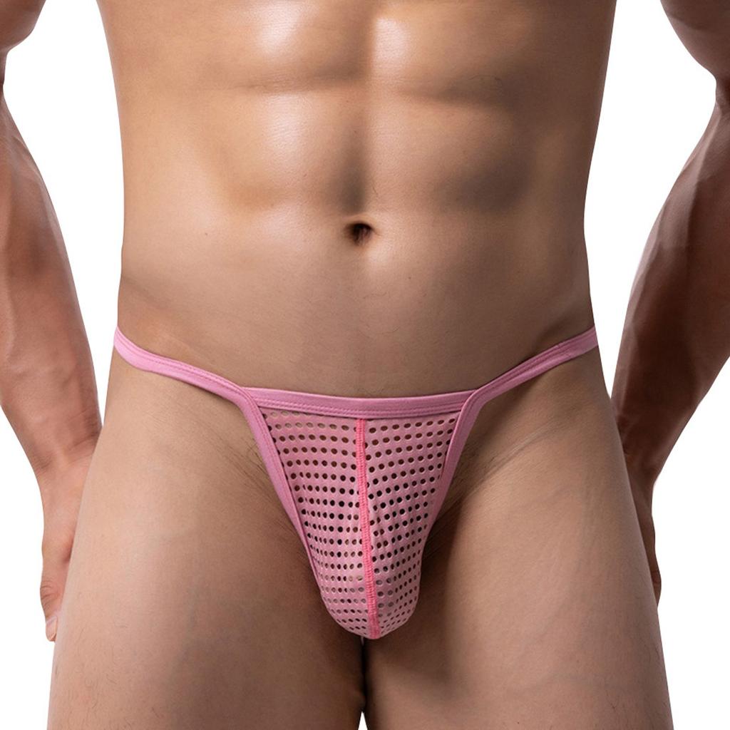 Men's Sexy Low Waist Mesh Breathable Briefs