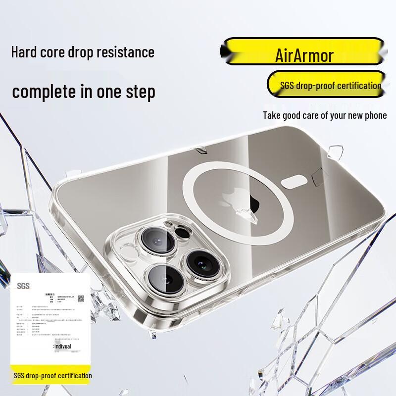 Baseus Magnetic Clear Phone Case for iPhone 15 Pro Max