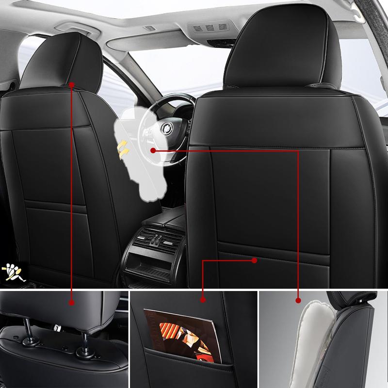 Car Seat Covers Full Set PU Leather,Fit For Mazda 3, 6, CX-5, CX-3, CX-9, CX-30, CX-50, CX-70,Car Seat Protector Front Back Seat