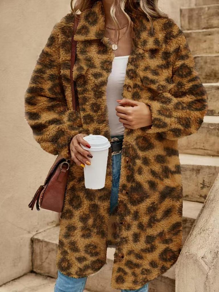 European and American Winter Plush Lapel Long Coat for Women (2024 Edition)