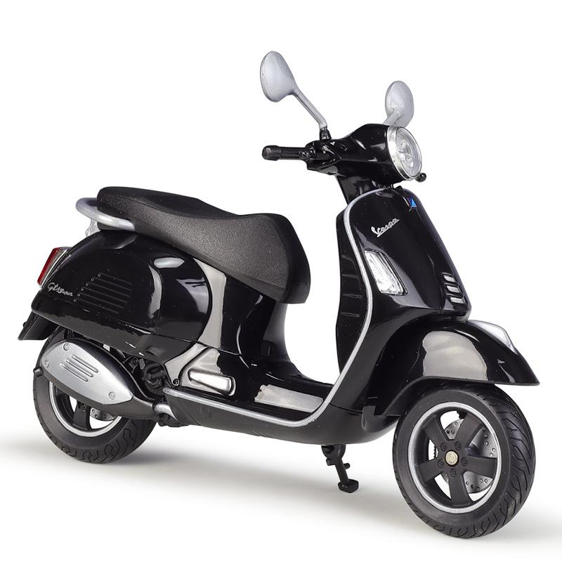 Welly 1/12 Vespa GTS Super 2020 Legierung Klassisches Freizeit-Motorradmodell Simulation Metall Straßenmotorradmodell Kinderspielzeug Geschenke