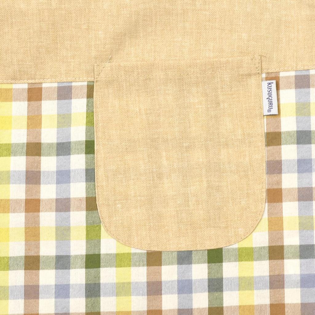 Side button apron A la carte Side button apron 258549 Beige [Kusuguru Japan] M-L